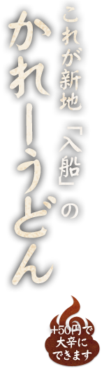 これが入船のかれーうどん